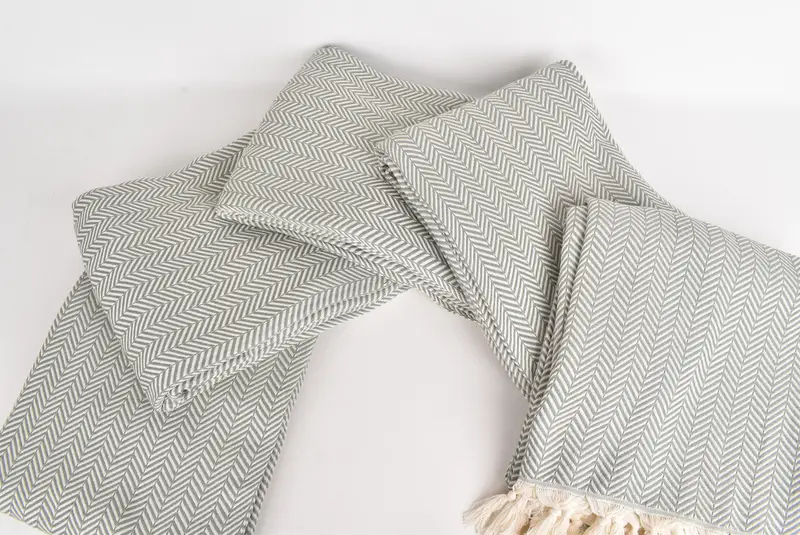 Oversized Beach Towel, Bachelorette Party Favors, 92x76 Cotton Chevron Towel, Woven Blanket, Woven Throw Blanket, Wedding Shower Gift - 3