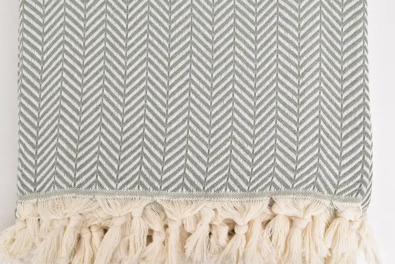 Oversized Beach Towel, Bachelorette Party Favors, 92x76 Cotton Chevron Towel, Woven Blanket, Woven Throw Blanket, Wedding Shower Gift - 4