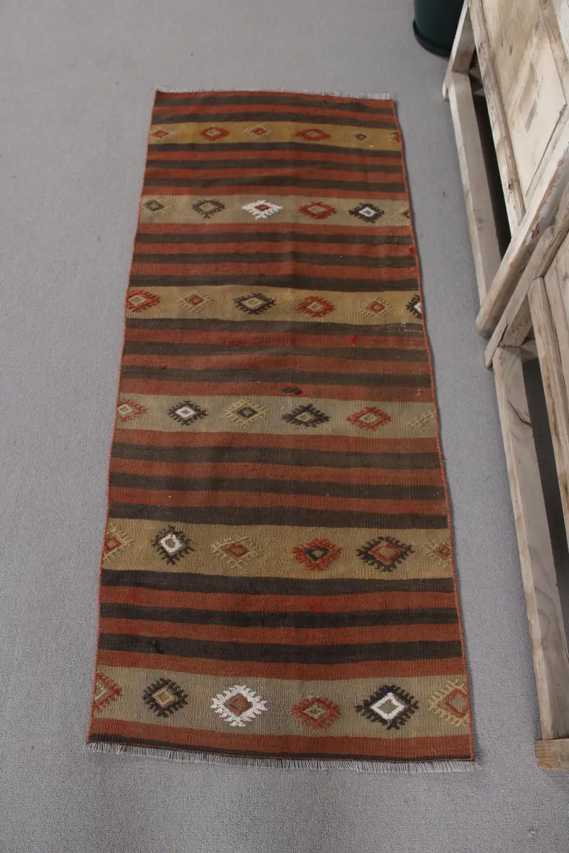 Purple, Black Polka Dot Rug, 2x5,1 ft Chic Addition