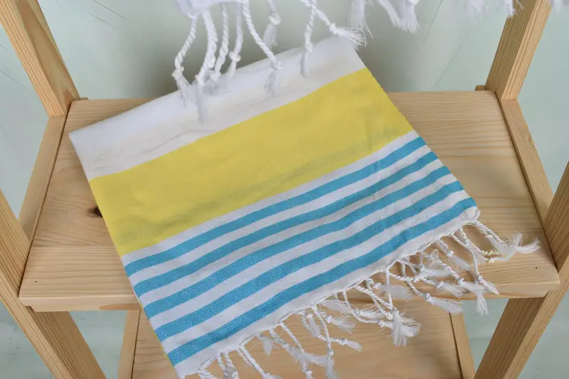 Personalized Dish Towel, Monogram Hand Towel, Turkish Towel Hand Towel, Spa Towel, 40x24 Cotton Striped Towel, Gift For Bride, Bridal Shower Favors - 5