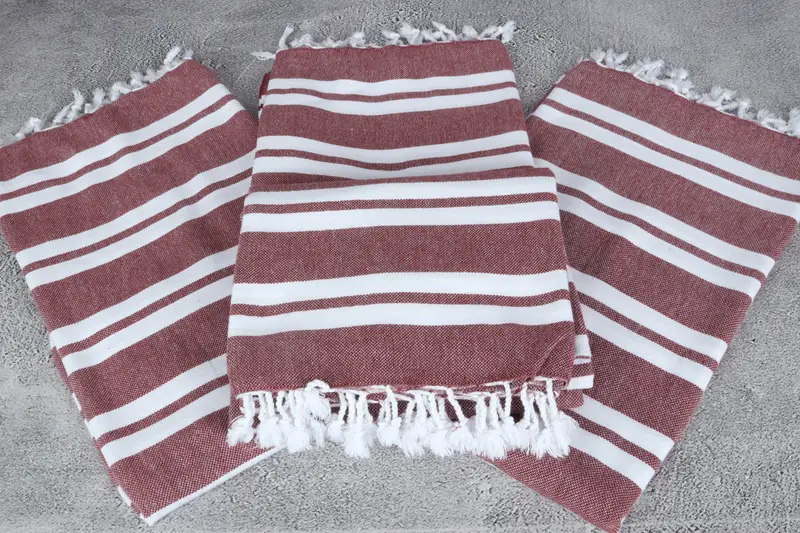 Custom Towel, 70x40 Cotton Striped Towel, Absorbent Turkish towel, Cancun Bachelorette Party Gift Ideas, Welcome Wedding Gift, Personalized Towel - 4