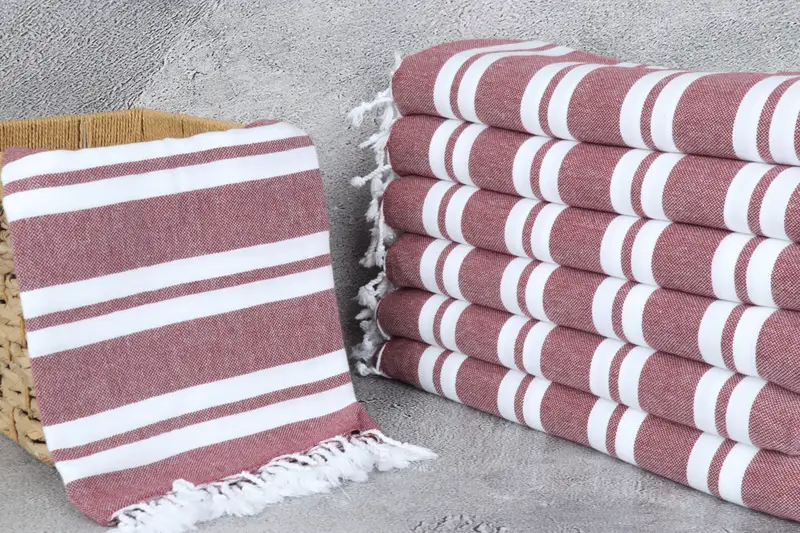 Custom Towel, 70x40 Cotton Striped Towel, Absorbent Turkish towel, Cancun Bachelorette Party Gift Ideas, Welcome Wedding Gift, Personalized Towel - 3