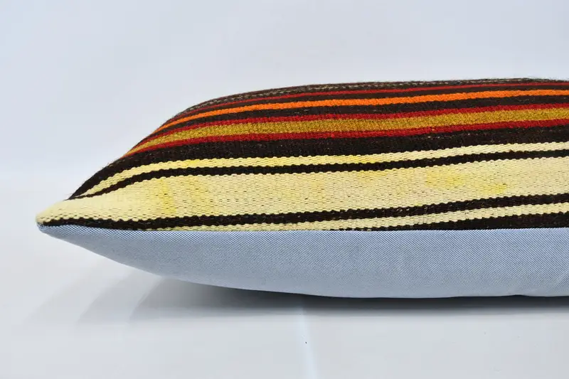 Boho Pillow Sham Cover, Pillow for Couch, Pillow Cover, 16x36 Red Pillow, Natural Pillow Case, Southwestern Cushion Case, Kilim Pillow - 5