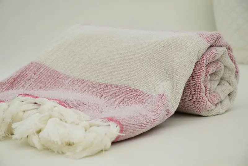 Absorbent towel, Unique Gift, Wedding Towel, 70x36 Cotton Striped Terry Towel, Large Turkish Towel, Embroidered Towel, Custom Towel Beach - 7
