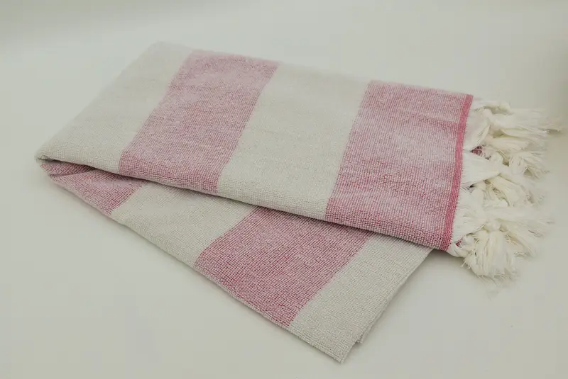 Absorbent towel, Unique Gift, Wedding Towel, 70x36 Cotton Striped Terry Towel, Large Turkish Towel, Embroidered Towel, Custom Towel Beach - 4