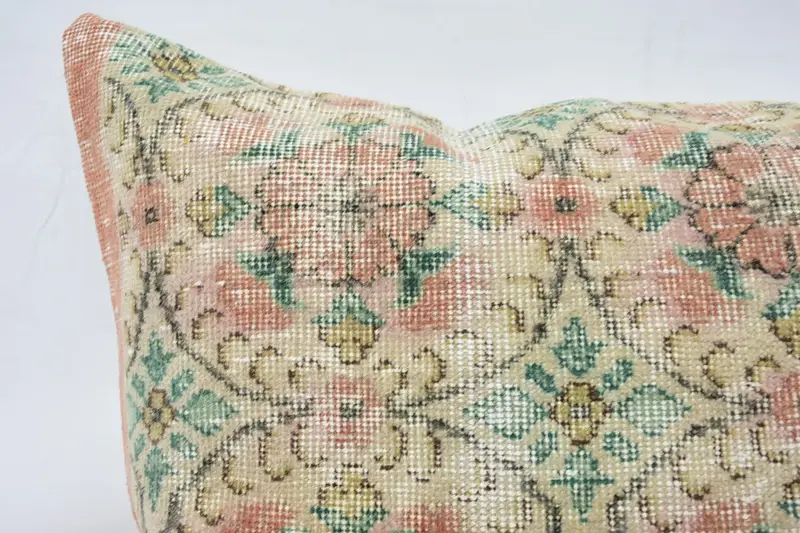 Turkish Kilim Pillow, Cushion Cover, Antique Pillows, 32x32 Beige Pillow Cover, Handwoven Pillow Cover Cushion Case, Pillow for Sofa, Toss Pillow - 2
