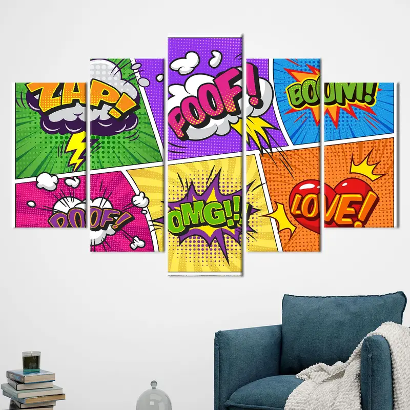 Woman Canvas Art, Fashion Art Decor, Trendy Wall Art, OMG Canvas Art, Girl Room Art Decor, Wall Hanging Art, Canvas Art Decor, Modern Canvas - 5