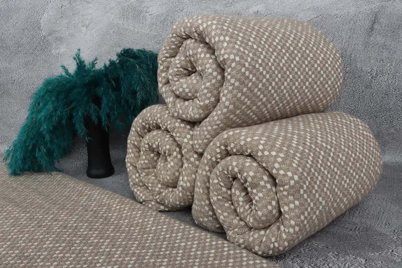 Monogram Blanket, Custom Blanket, 76x68 Cotton Herringbone Towel, Gift For Her, Oversized Beach Towel, Turkish Tablecloth, Bachelorette Gifts - 8