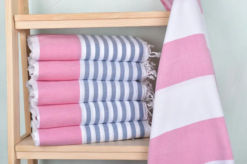 Friends Beach Towel, Quick-dry peshtemal, Bridesmaid Gift Towel, 70x40 Cotton Striped Towel, Hammam Towel USA, Bridesmaid Gifts, Valentines Gift - 2
