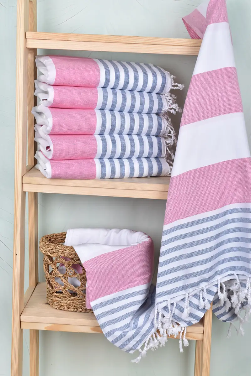 Friends Beach Towel, Quick-dry peshtemal, Bridesmaid Gift Towel, 70x40 Cotton Striped Towel, Hammam Towel USA, Bridesmaid Gifts, Valentines Gift - 3