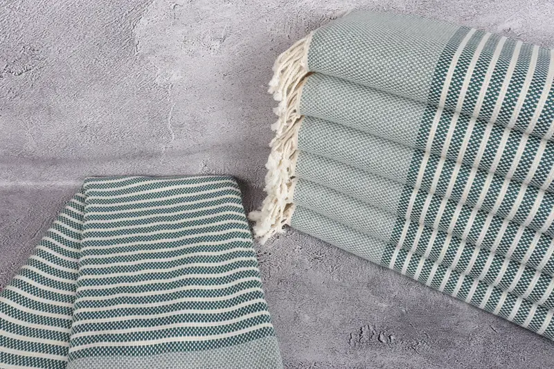 76x40 Cotton Striped Towel, Bridal Shower Favor, Organic Turkish towel, Wedding Favors, Turkish beach towel, Beach Wedding Favor, Cute Beach Towel - 2