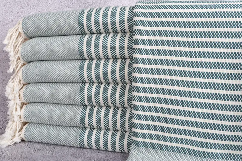 76x40 Cotton Striped Towel, Bridal Shower Favor, Organic Turkish towel, Wedding Favors, Turkish beach towel, Beach Wedding Favor, Cute Beach Towel - 1