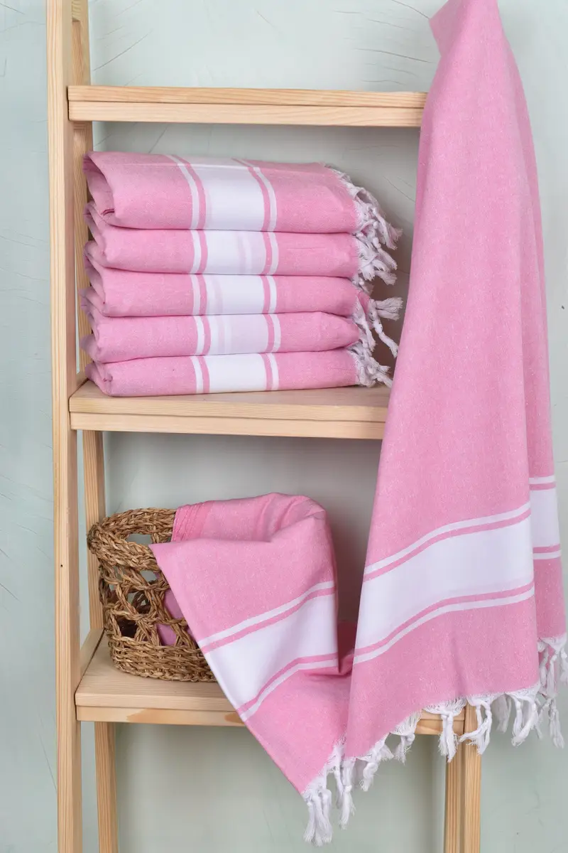 70x40 Cotton Striped Towel, Spa Gift, Turkish Towel Beach, Monogram Turkish Towel, Organic towel, Organic cotton peshtemal for spa and beach - 3