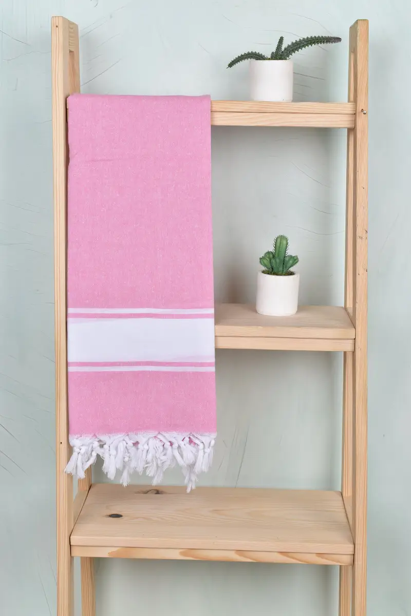 70x40 Cotton Striped Towel, Spa Gift, Turkish Towel Beach, Monogram Turkish Towel, Organic towel, Organic cotton peshtemal for spa and beach - 8