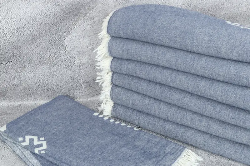 Monogram Turkish Towel, Personalized Wedding Gift, Beach Towel Monogram, Custom Gifts, 70x40 Cotton Geometric Towel, Bachelorette Party Decorations - 2