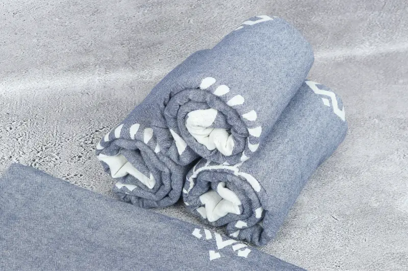Monogram Turkish Towel, Personalized Wedding Gift, Beach Towel Monogram, Custom Gifts, 70x40 Cotton Geometric Towel, Bachelorette Party Decorations - 8