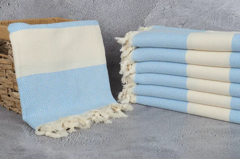 70x40 Cotton Diamond Towel, Custom Towel Beach, Wedding Gifts Towel, Personalized Wedding Gift, Beach Towel Gift, Gift For Mom, Turkish Towel Bulk - 3