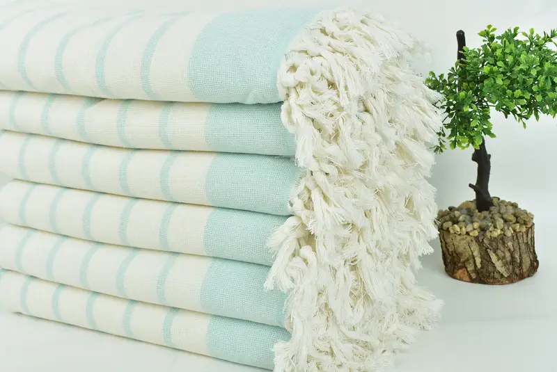 Bridal Shower Gifts, Monogram Turkish Towel, 68x39 Cotton Striped Towel, Beach Towel Personalized, Bachelorette Party Favors, Beach Towel Bulk - 3