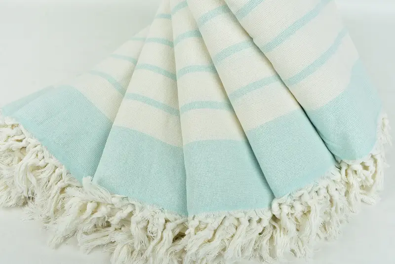 Bridal Shower Gifts, Monogram Turkish Towel, 68x39 Cotton Striped Towel, Beach Towel Personalized, Bachelorette Party Favors, Beach Towel Bulk - 4