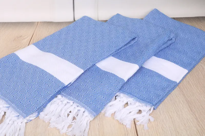 Pool Towels, 70x40 Cotton Diamond Towel, Wedding Shower Gift, Housewarming Gift, Peshtemal Towel, Beach Theme Bachelorette Party Gifts, Wedding Gift - 6