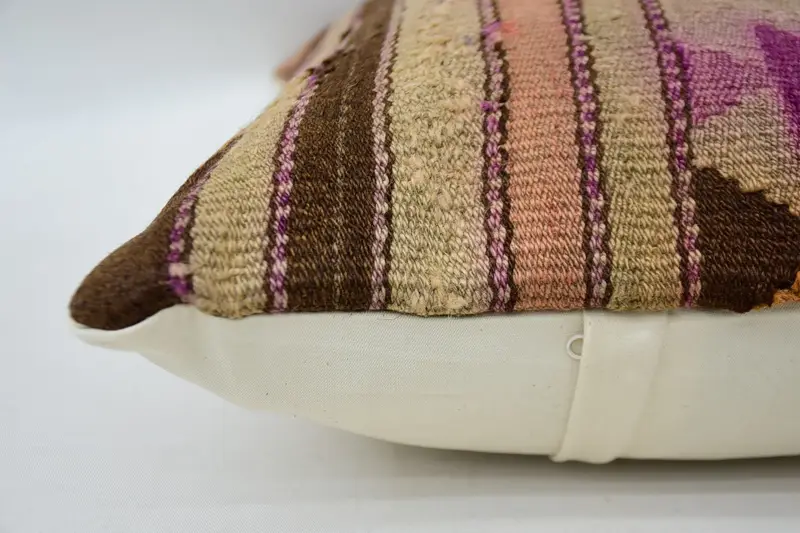 Pillow for Couch, Antique Pillows, 16x24 Beige Pillow, Home Decor Pillow, Pillow Case, Neutral Throw Cushion, Vintage Cushion Cover - 5