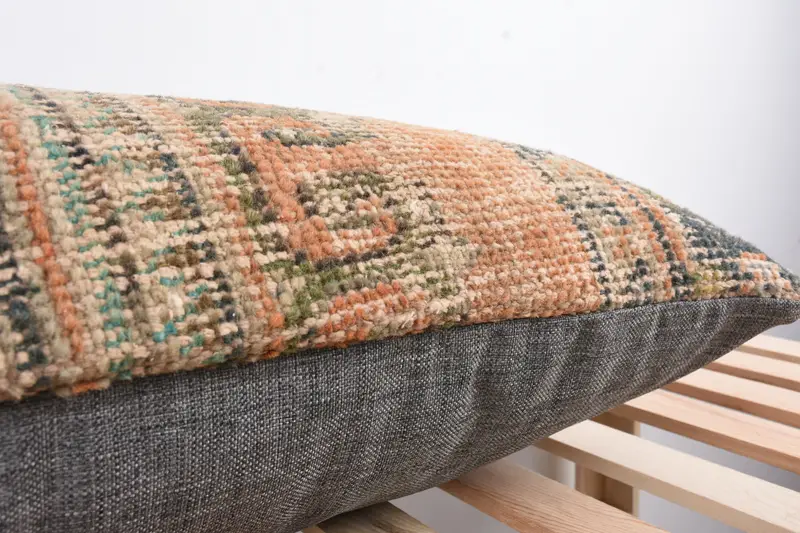 16x48 Red Cushion Cover, Accent Cushion Case, Boho Pillow, Vintage Kilim Pillow Pillow Case, Home Decor Pillow, Cushion Case, Antique Pillows - 7