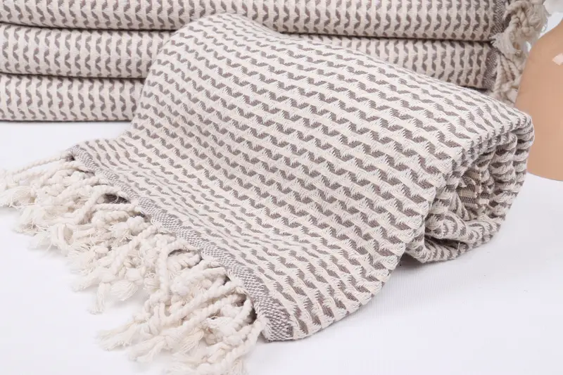 70x40 Cotton Diamond Towel, Bridesmaid Gift, Peshtemal Towel USA, Wedding Favors, Beach Towel Bulk, Christmas Favors, Family Gift Basket, Spa Towel - 4