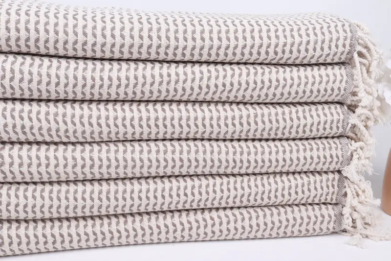 70x40 Cotton Diamond Towel, Bridesmaid Gift, Peshtemal Towel USA, Wedding Favors, Beach Towel Bulk, Christmas Favors, Family Gift Basket, Spa Towel - 3