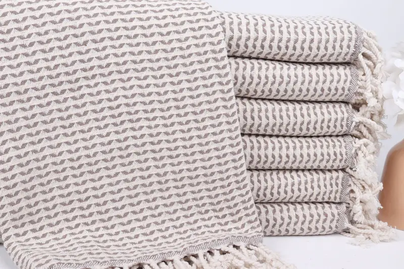 70x40 Cotton Diamond Towel, Bridesmaid Gift, Peshtemal Towel USA, Wedding Favors, Beach Towel Bulk, Christmas Favors, Family Gift Basket, Spa Towel - 1