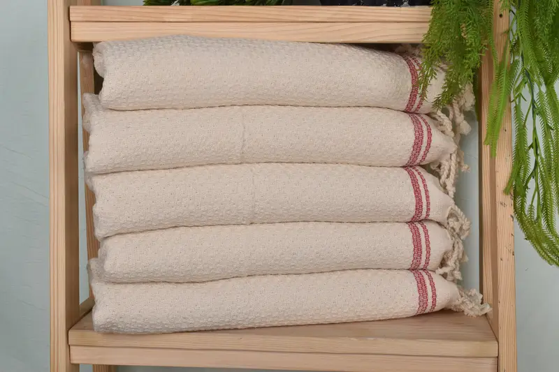38x18 Cotton Striped Towel, Personalized Dish Towel, Turkish Towel Hand Towel, Personalized Kitchen Towel, Custom Wedding Gifts, Christmas Favors - 1