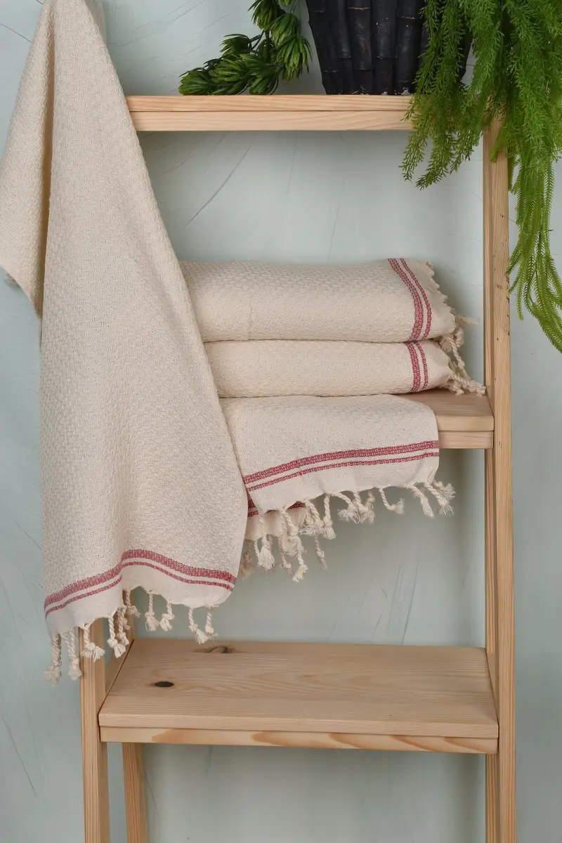 38x18 Cotton Striped Towel, Personalized Dish Towel, Turkish Towel Hand Towel, Personalized Kitchen Towel, Custom Wedding Gifts, Christmas Favors - 6