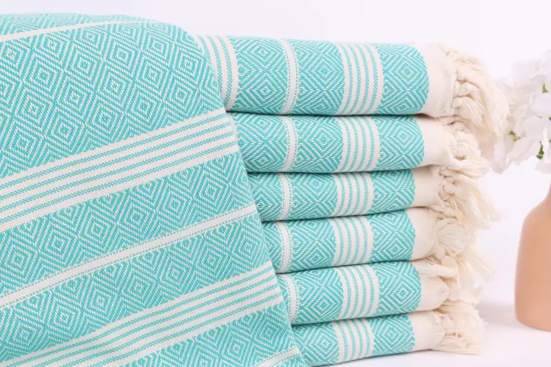 Bachelorette Party Gifts For Bride, Home Gift, Sand-free towel, Peshtemal Towel, Peshtemal Towel USA, 70x38 Cotton Diamond Towel, Cotton towel - 1