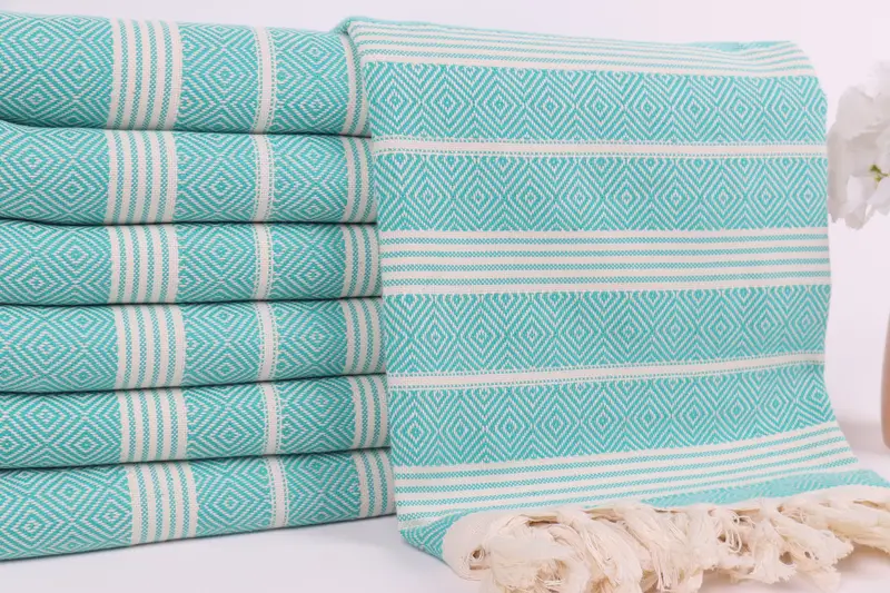 Bachelorette Party Gifts For Bride, Home Gift, Sand-free towel, Peshtemal Towel, Peshtemal Towel USA, 70x38 Cotton Diamond Towel, Cotton towel - 2