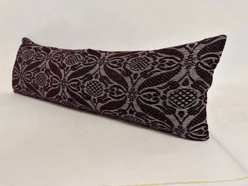 12x36 Black Cushion Cover, Pillow Case, Interior Designer Pillow, Handmade Throw Pillow, Boho Pillow, Turkish Bench Pillow Cover, Gift Pillow - 3