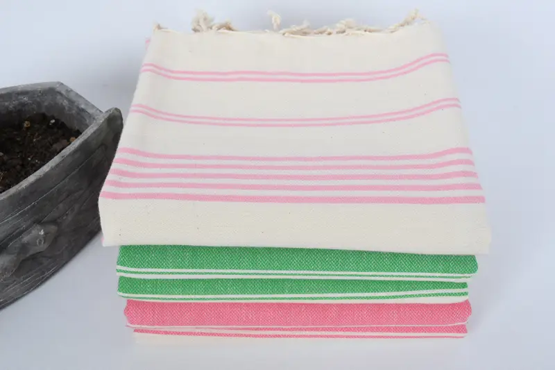 Monogrammed Turkish Towel, Bachelorette Party Decorations, Christmas Gift, Gifts For Him, Absorbent Turkish towel, 70x40 Cotton Striped Towel - 5