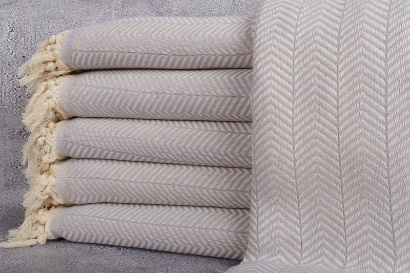 Monogram Beach Blanket, Custom Beach Blanket, Bachelorette Party Favors, 92x76 Cotton Chevron Towel, Woven Blanket, Personalized Gifts - 1