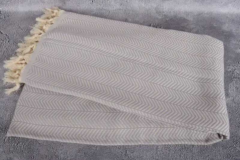 Monogram Beach Blanket, Custom Beach Blanket, Bachelorette Party Favors, 92x76 Cotton Chevron Towel, Woven Blanket, Personalized Gifts - 6