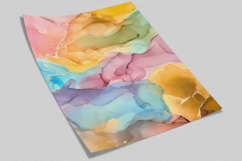 Framed Paper Art, Custom Wall Paper, Wall Poster, Colorful Wall Art, Modern Wall Paper, Colorful Marble, Marble Wall Paper, - 9