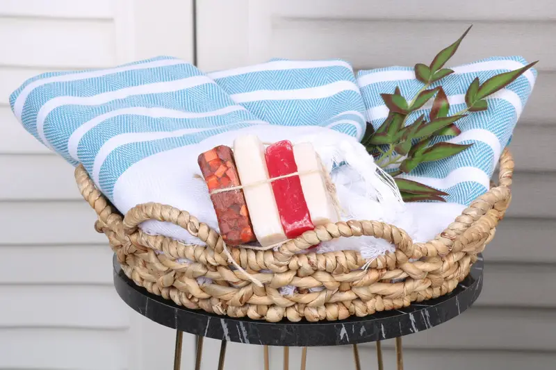 70x40 Cotton Herringbone Towel, Soft and absorbent Turkish towel, Quick-dry peshtemal, Beach Towel Gift, Absorbent Turkish towel, Gift For Coworker - 5