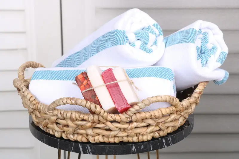 70x40 Cotton Herringbone Towel, Soft and absorbent Turkish towel, Quick-dry peshtemal, Beach Towel Gift, Absorbent Turkish towel, Gift For Coworker - 4