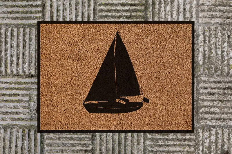 Modern Printed Rug: Elevate Your Man Cave or Boat Interior