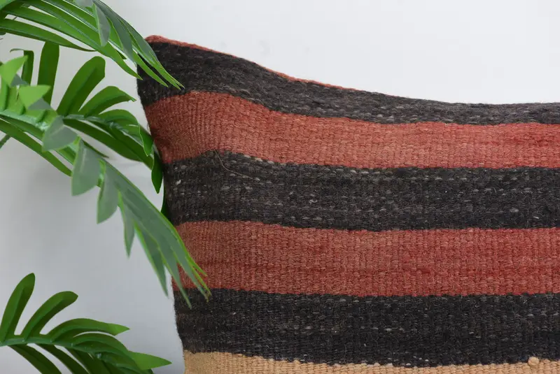 Pillow for Couch, Cotton Cushion, Turkish Rugs Cushion Cover, Cushion Cover, Boho Pillow Sham Cover, 20x20 Red Pillow Cover, Vintage Pillow - 2