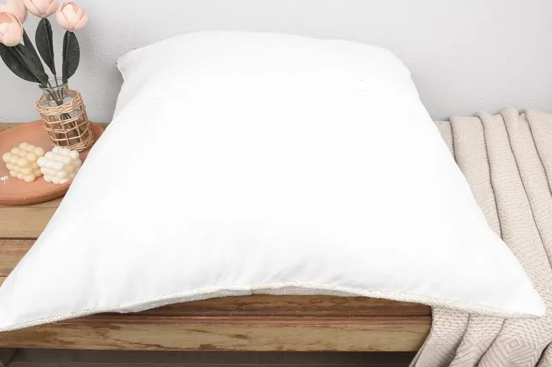 Handwoven Pillow Sham, Vintage Kilim Throw Pillow, Cushion Case, 28x28 White Pillow Sham, Vintage Pillow, Interior Designer Pillow - 6
