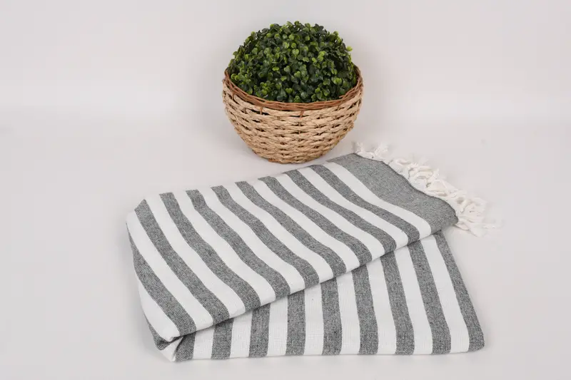 Bachelorette Gifts, 68x40 Cotton Striped Terry Towel, Valentines Day Gift For Him, Peshtemal Towel USA, Personalized Beach Towel, Peshtemal Towel - 4