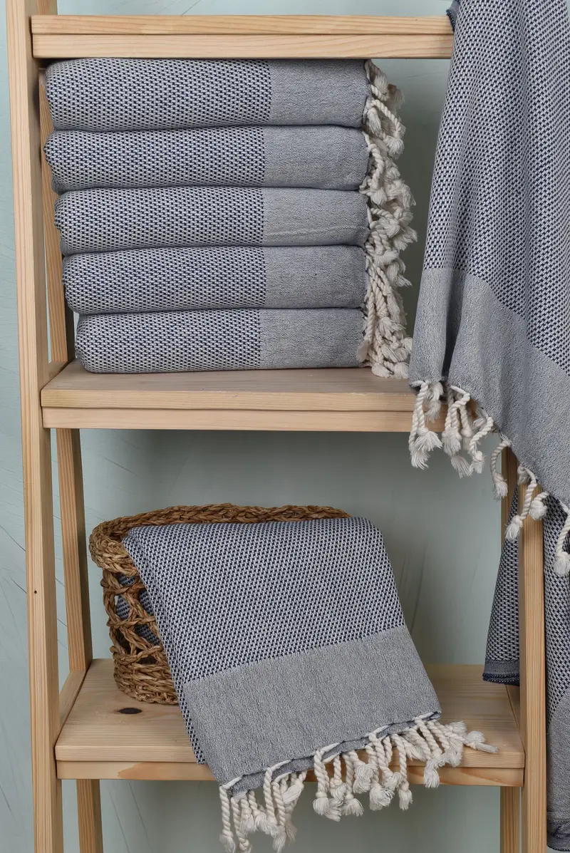 Quick-dry peshtemal, 70x40 Cotton Geometric Towel, Wedding Favors, Organic Towel, Travel Towel, Custom Beach Towels, Bath towel, Gift For Boyfriend - 3
