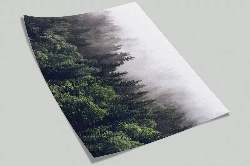 Custom Wall Paper, 3d Wall Paper, View Wall Painting, Misty Mountain View, Paper Wall Art, Farmhouse Wall Mural, Nature Landscape Wall Paint - 4