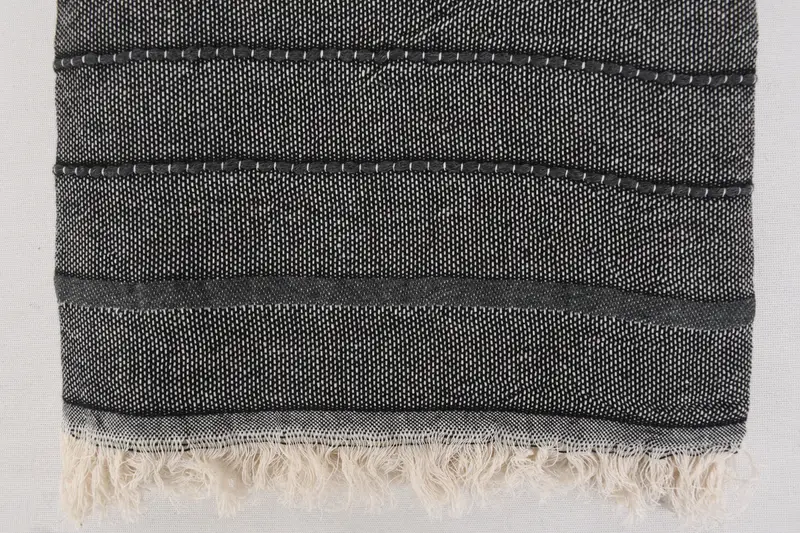70x40 Cotton Striped Towel, Turkish bath towel, Memorial Gift, Home Decor Gifts, Handmade Turkish bath towel for summer vacation, Lightweight towel - 5