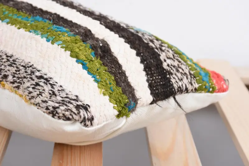 Cushion, Boho Chic Pillow Case, Throw Kilim Pillow, Ethnical Kilim Rug Pillow, Ethnic Throw Pillow Sham, 8x16 Beige Pillow Case, Home Decor Pillow - 7