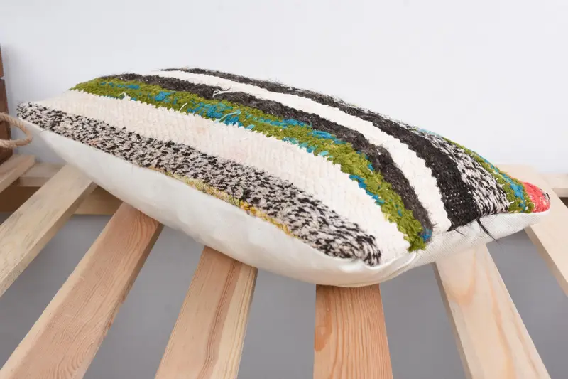 Cushion, Boho Chic Pillow Case, Throw Kilim Pillow, Ethnical Kilim Rug Pillow, Ethnic Throw Pillow Sham, 8x16 Beige Pillow Case, Home Decor Pillow - 6