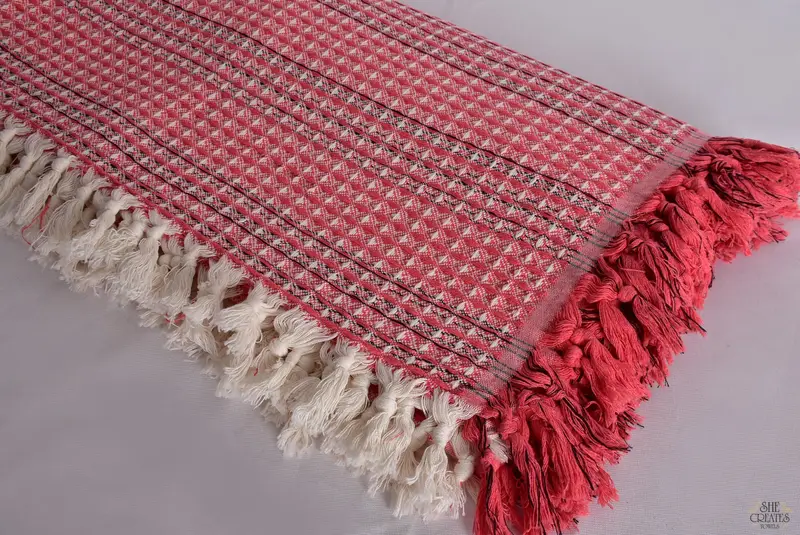Monogram Blanket, Bachelor Gifts, 96x70 Cotton Striped Towel, Wedding Hand Made Gift, Woven Blanket, Turkish Blanket Throw, Tablecloth - 8